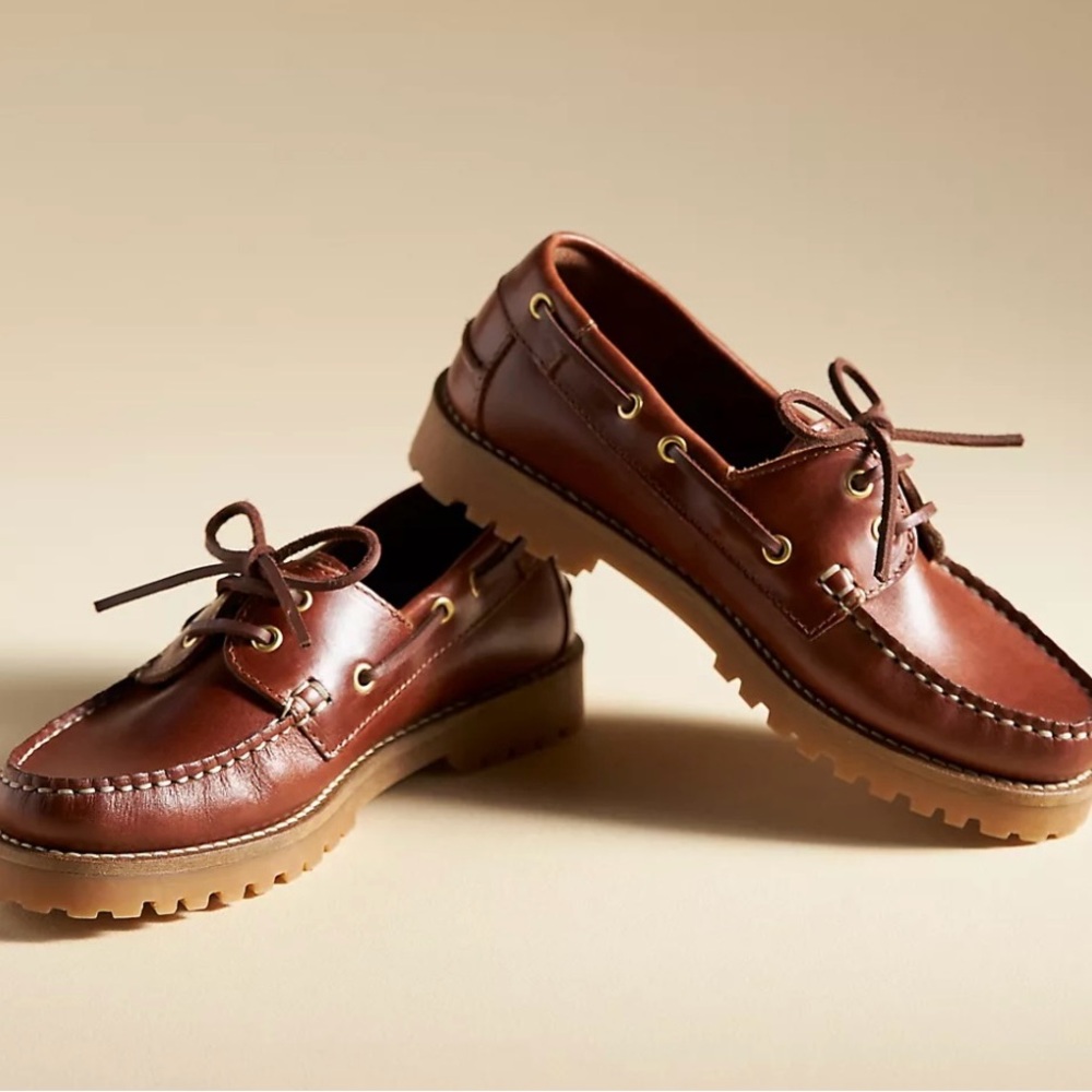 Anthropologie Lug Sole Boat Shoes (EU 39/40) - NWOT